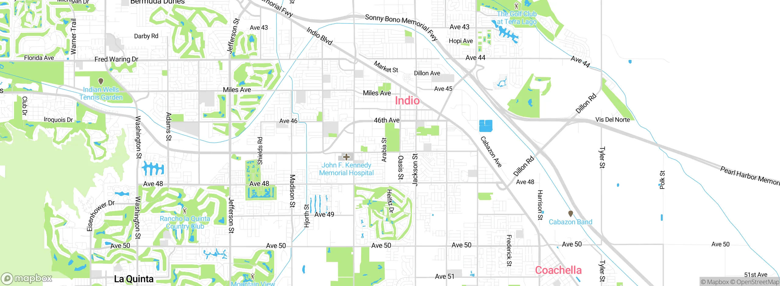 Map showing approximate location