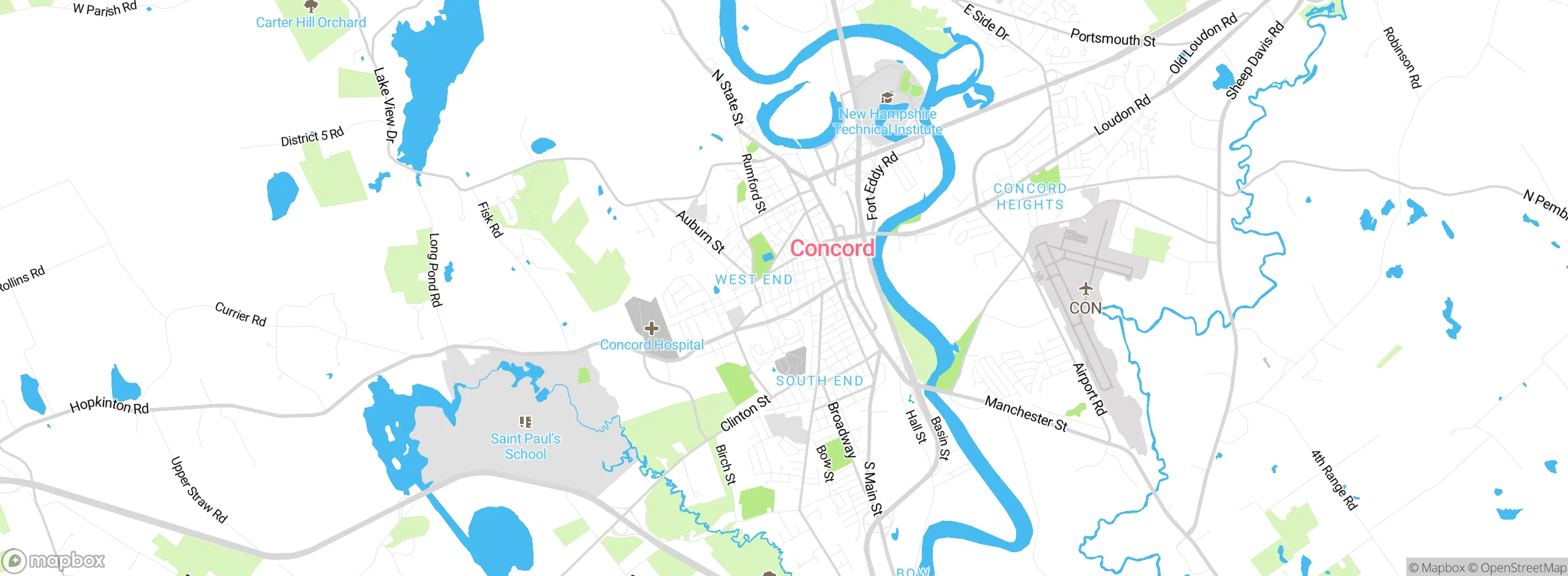 Map showing approximate location