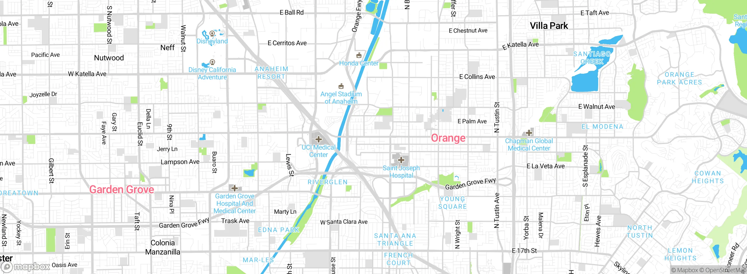 Map showing approximate location