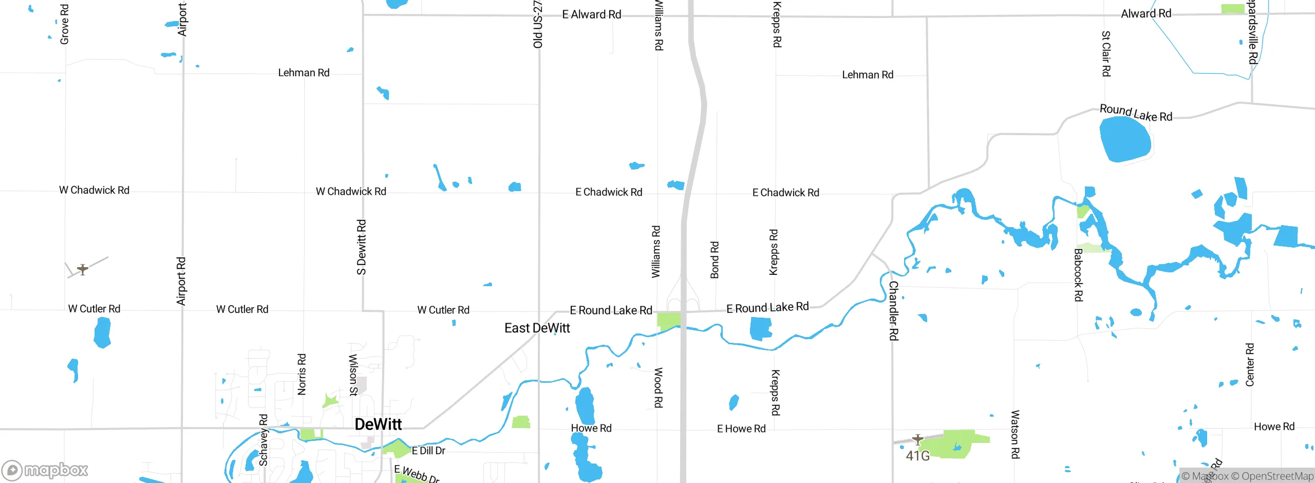 Map showing approximate location