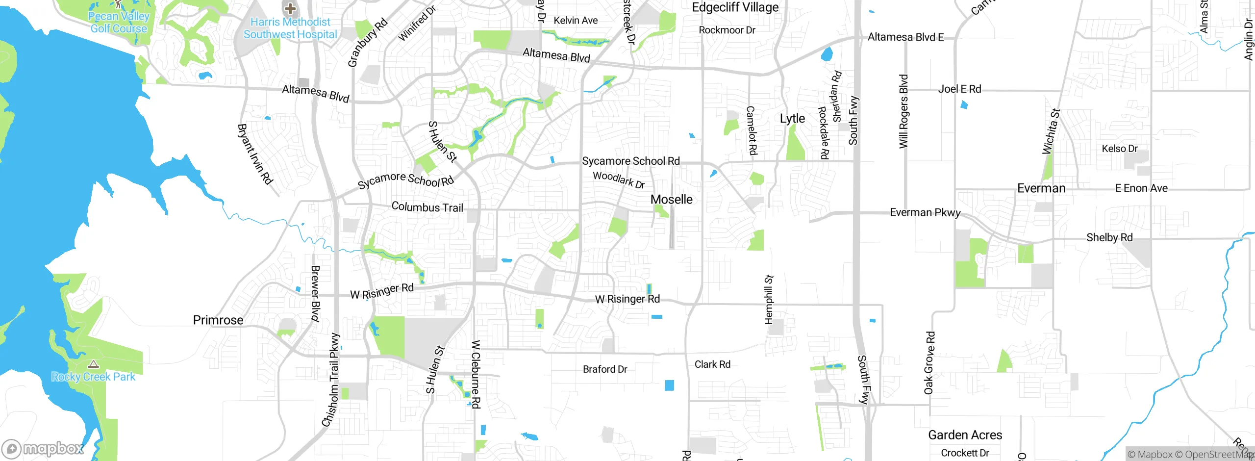 Map showing approximate location