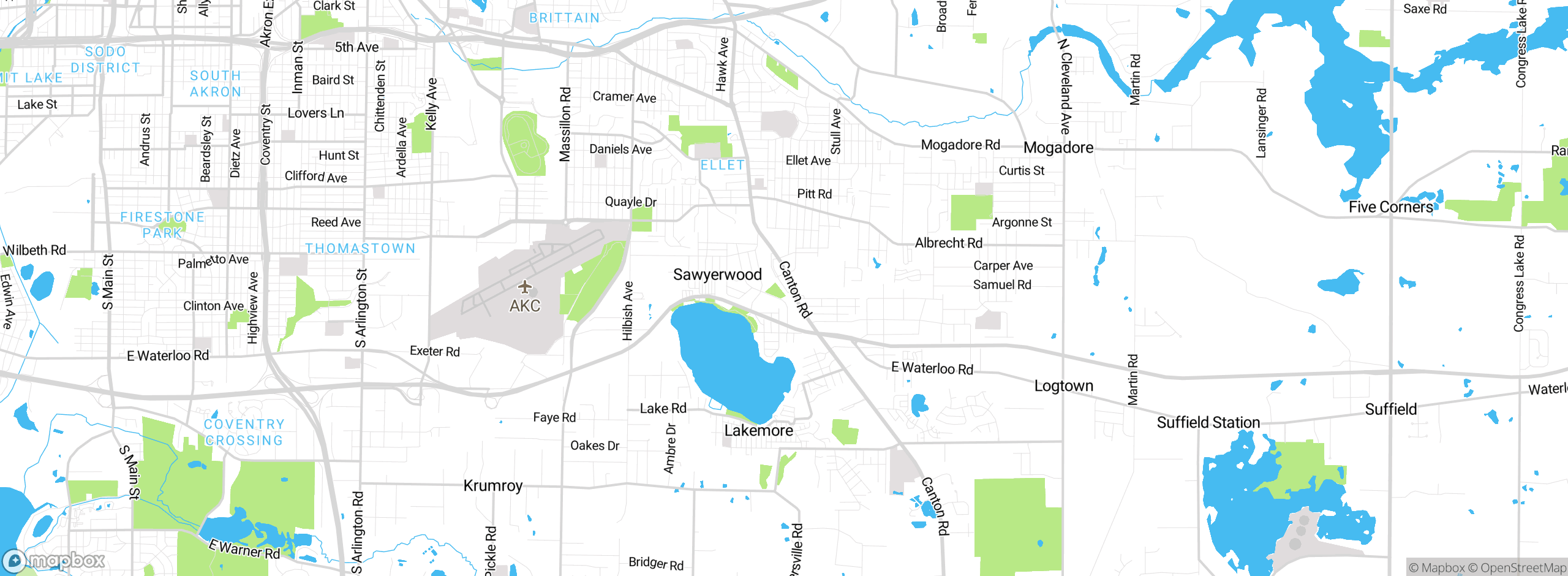 Map showing approximate location