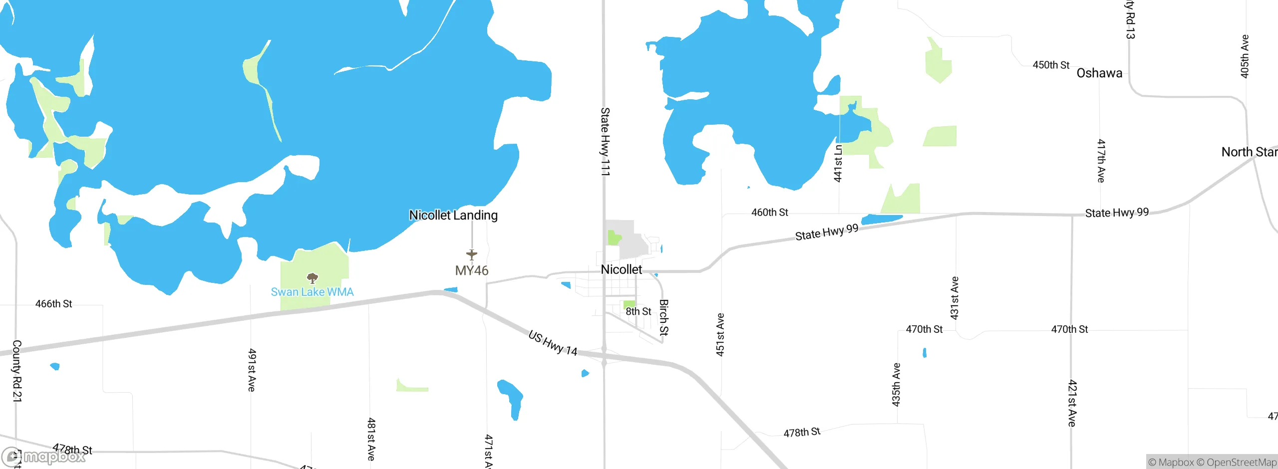 Map showing approximate location