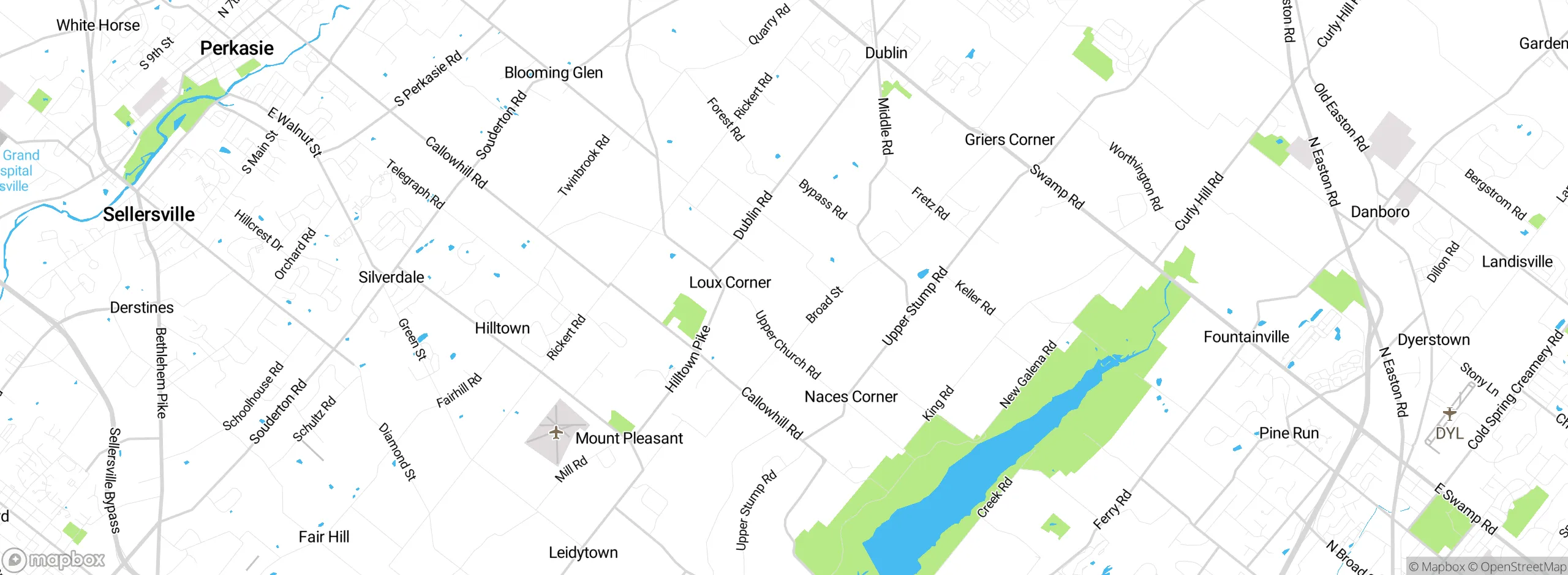 Map showing approximate location