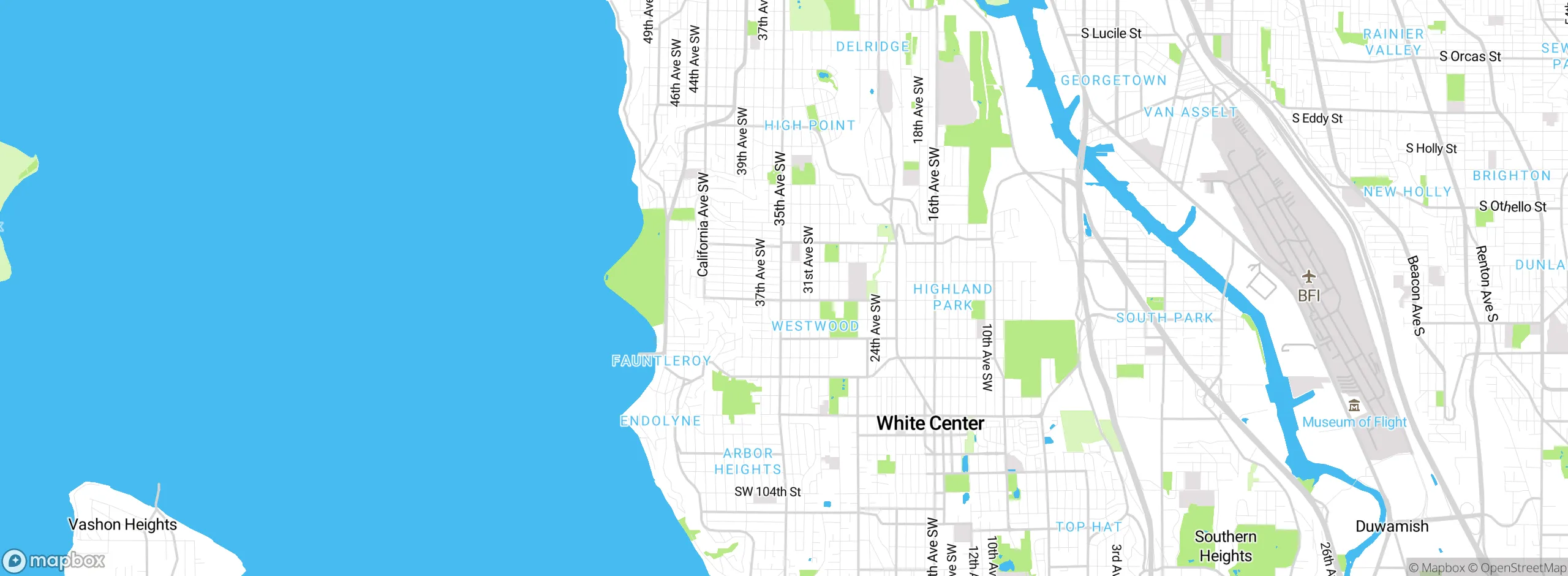 Map showing approximate location