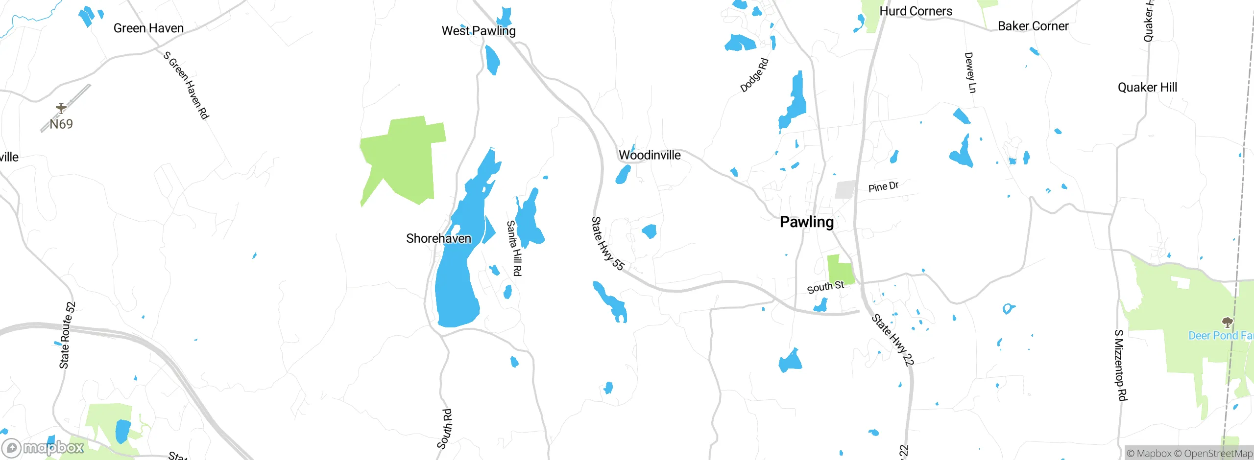 Map showing approximate location