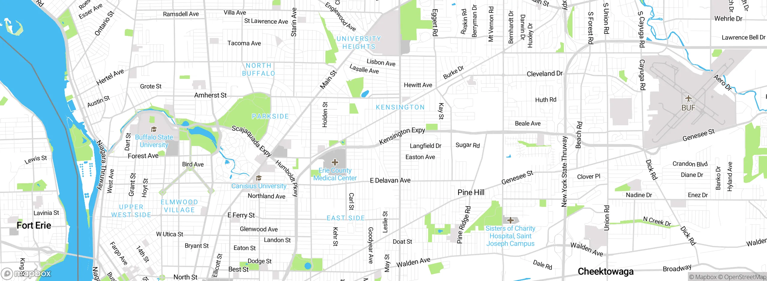 Map showing approximate location