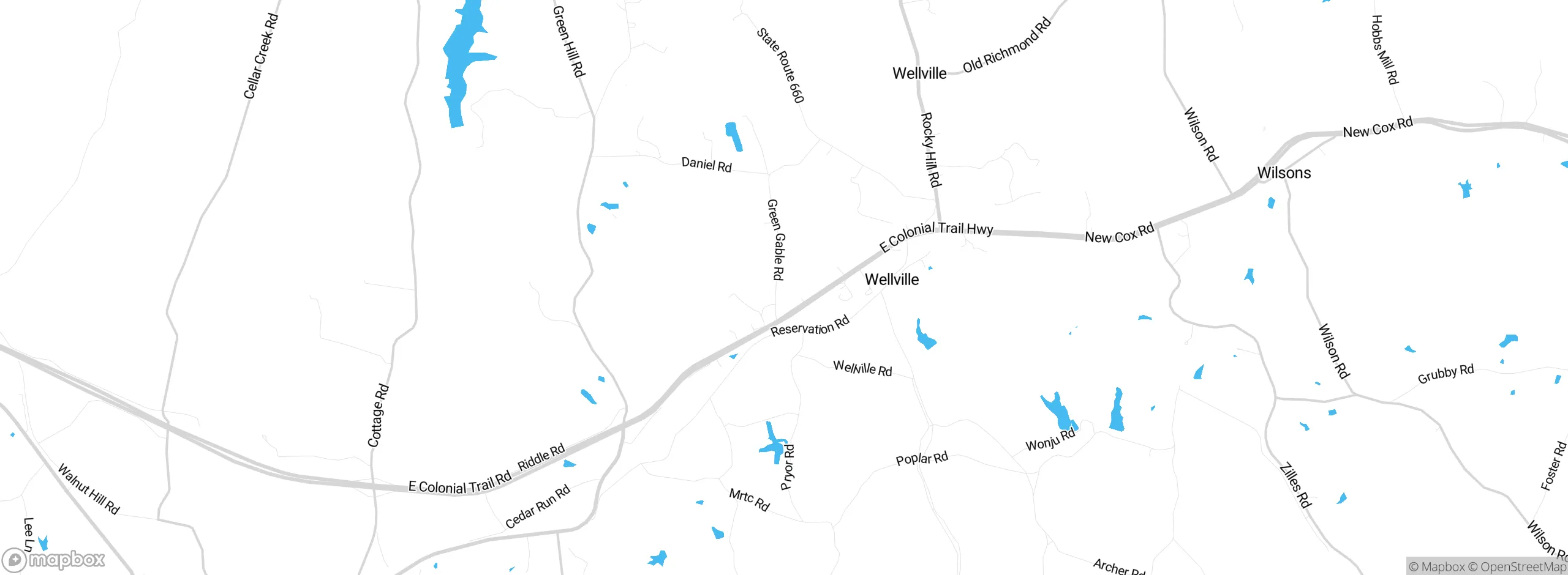 Map showing approximate location