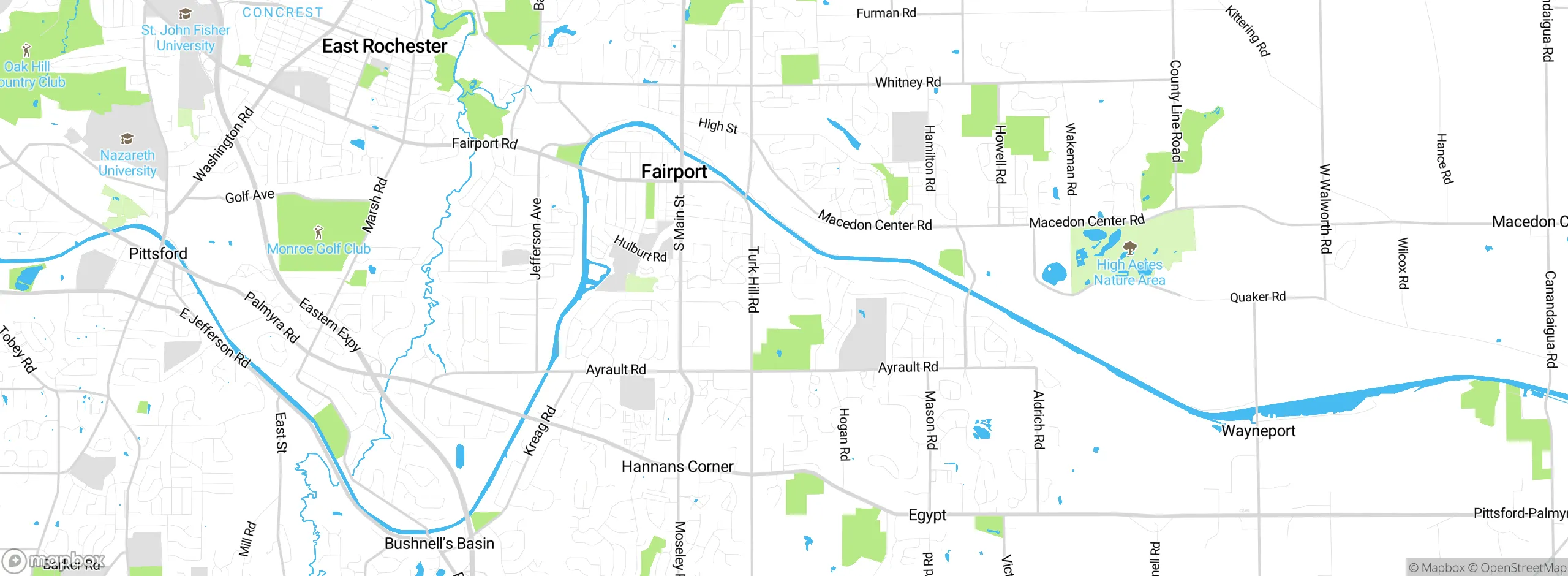 Map showing approximate location