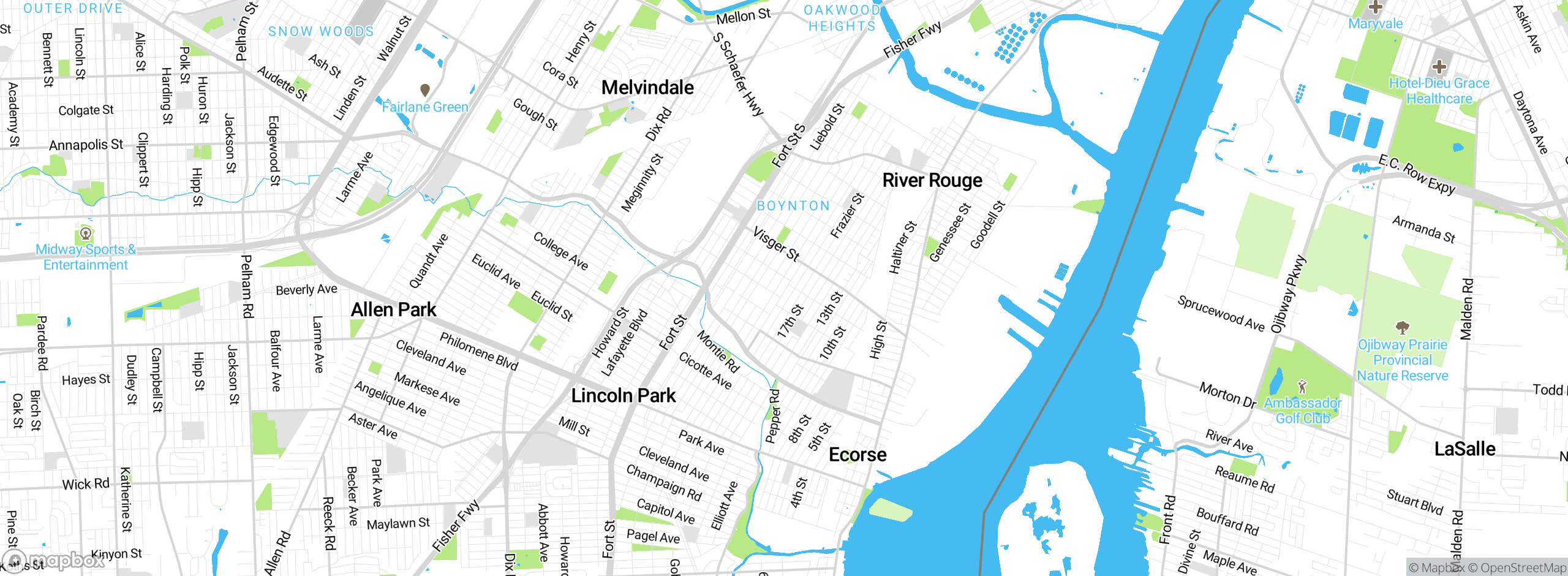Map showing approximate location