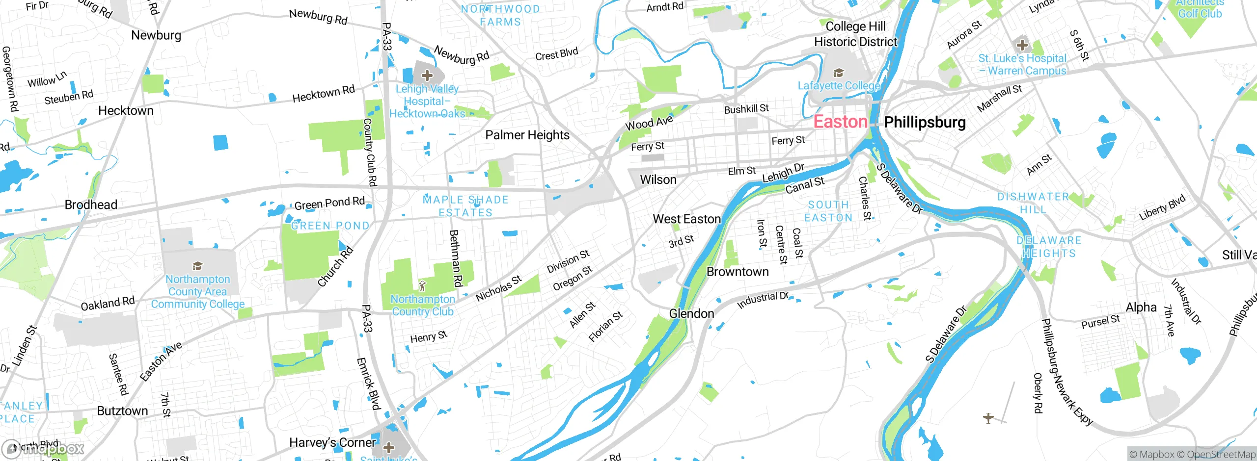 Map showing approximate location