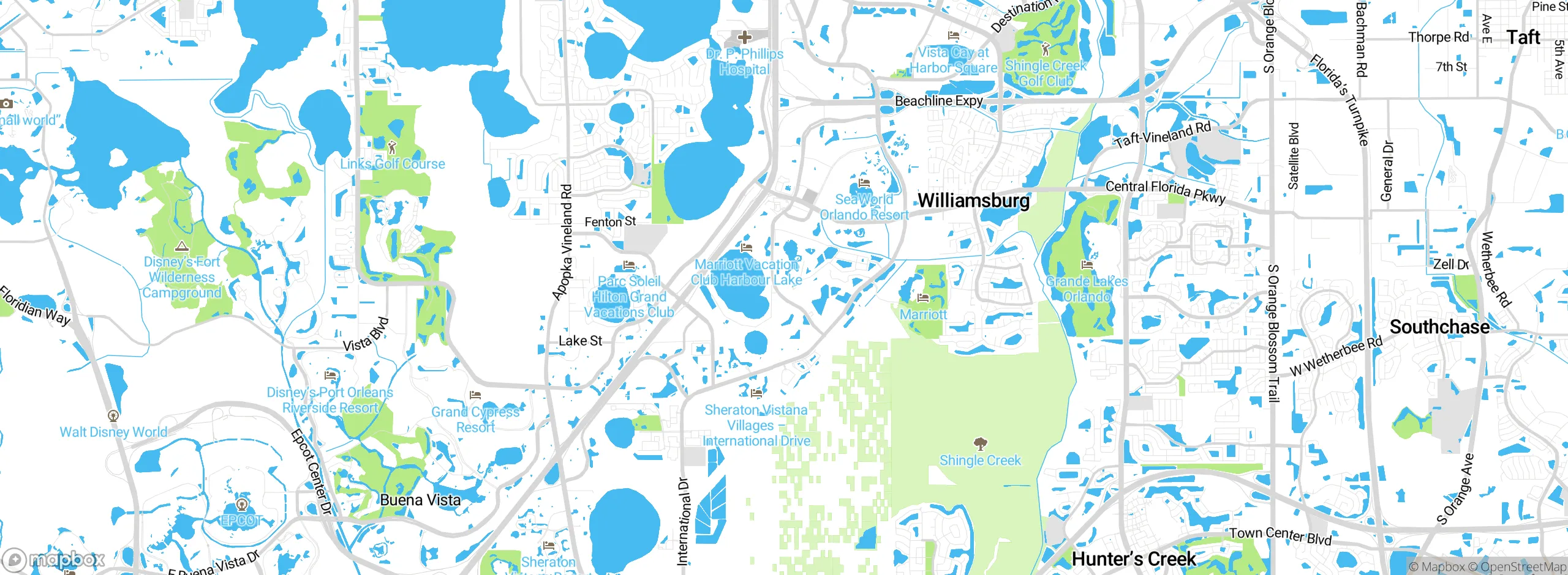 Map showing approximate location