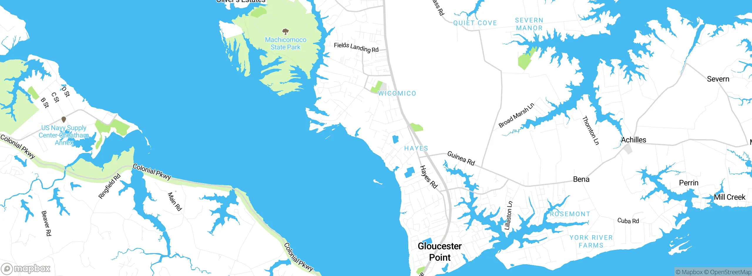 Map showing approximate location