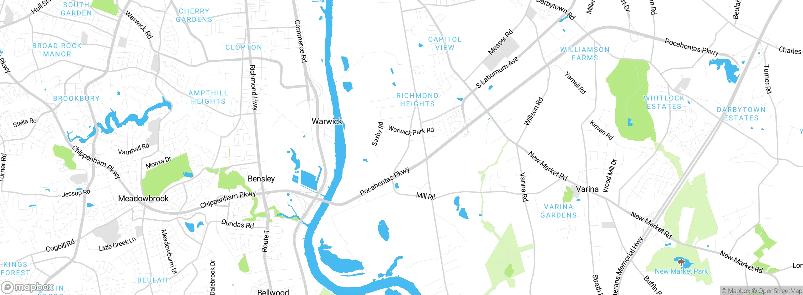 Map showing approximate location