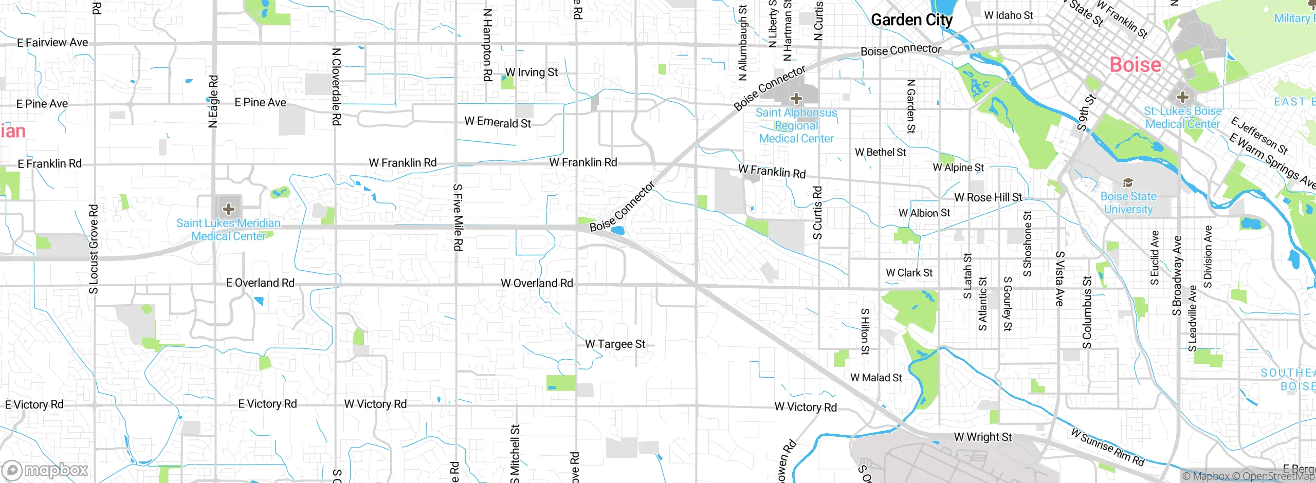 Map showing approximate location