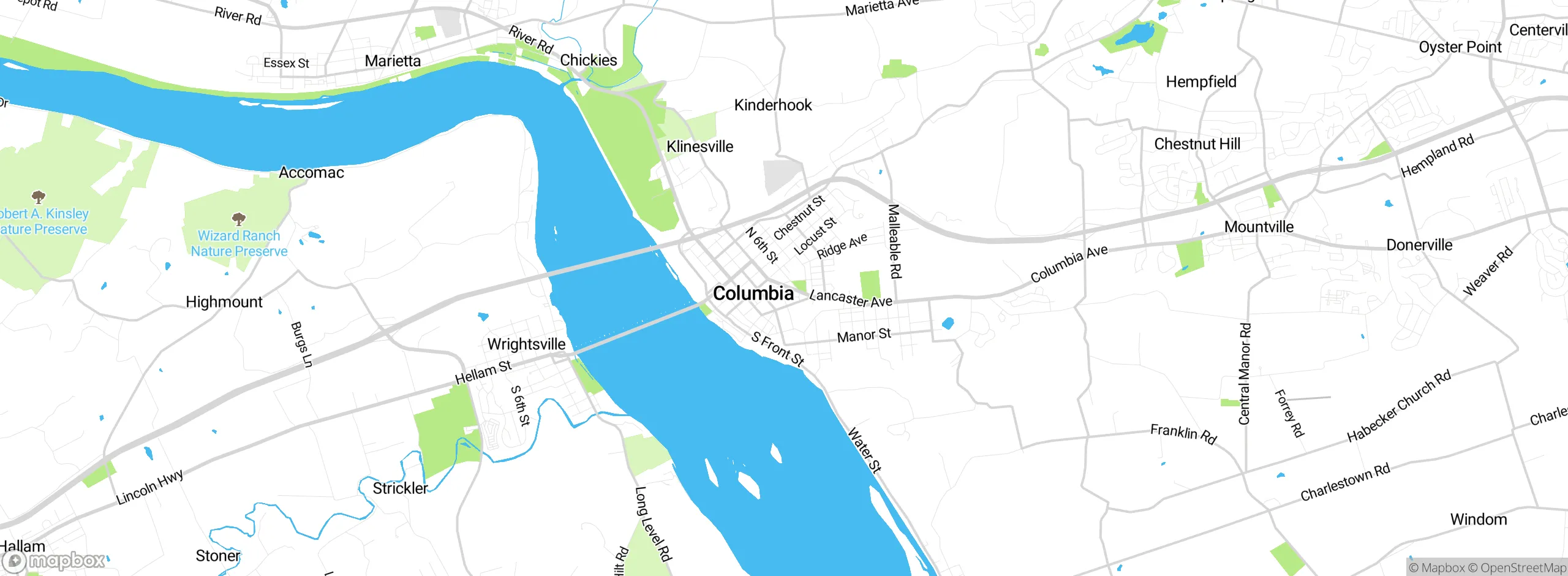 Map showing approximate location