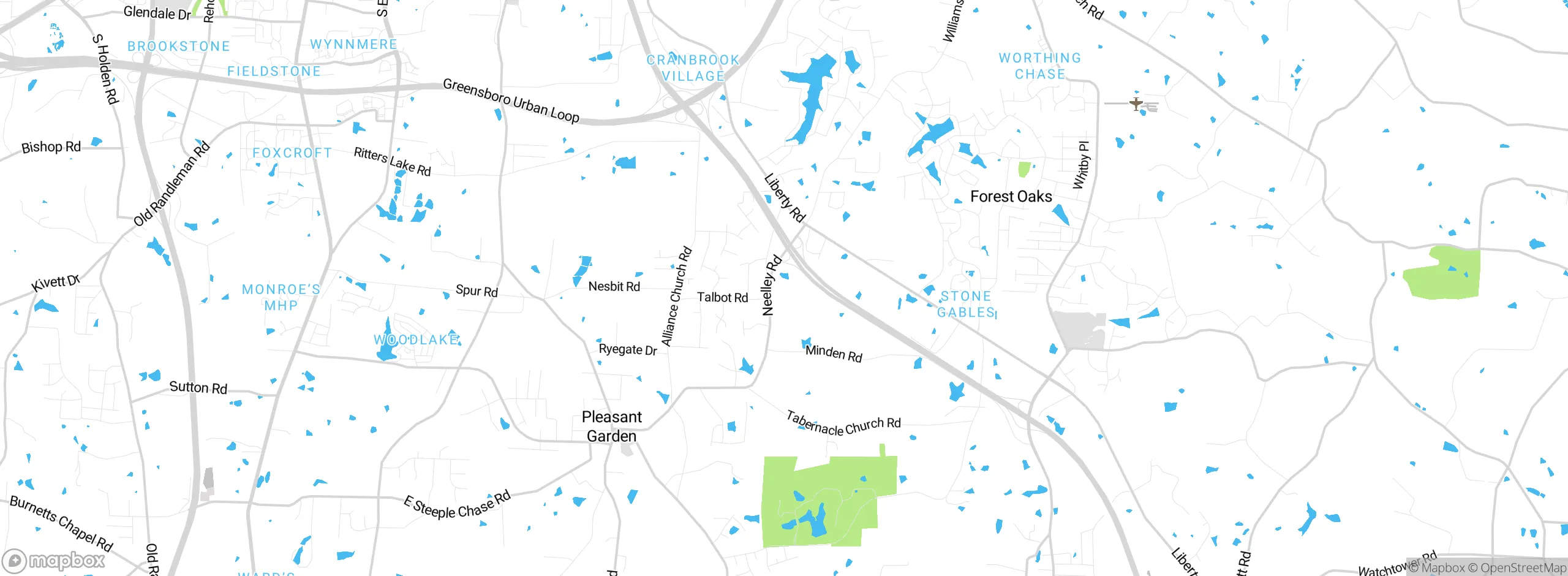 Map showing approximate location