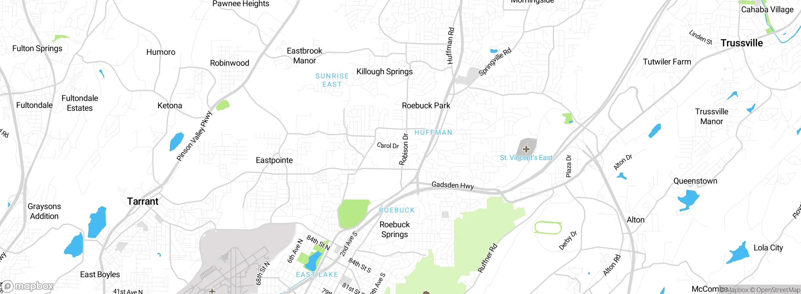 Map showing approximate location