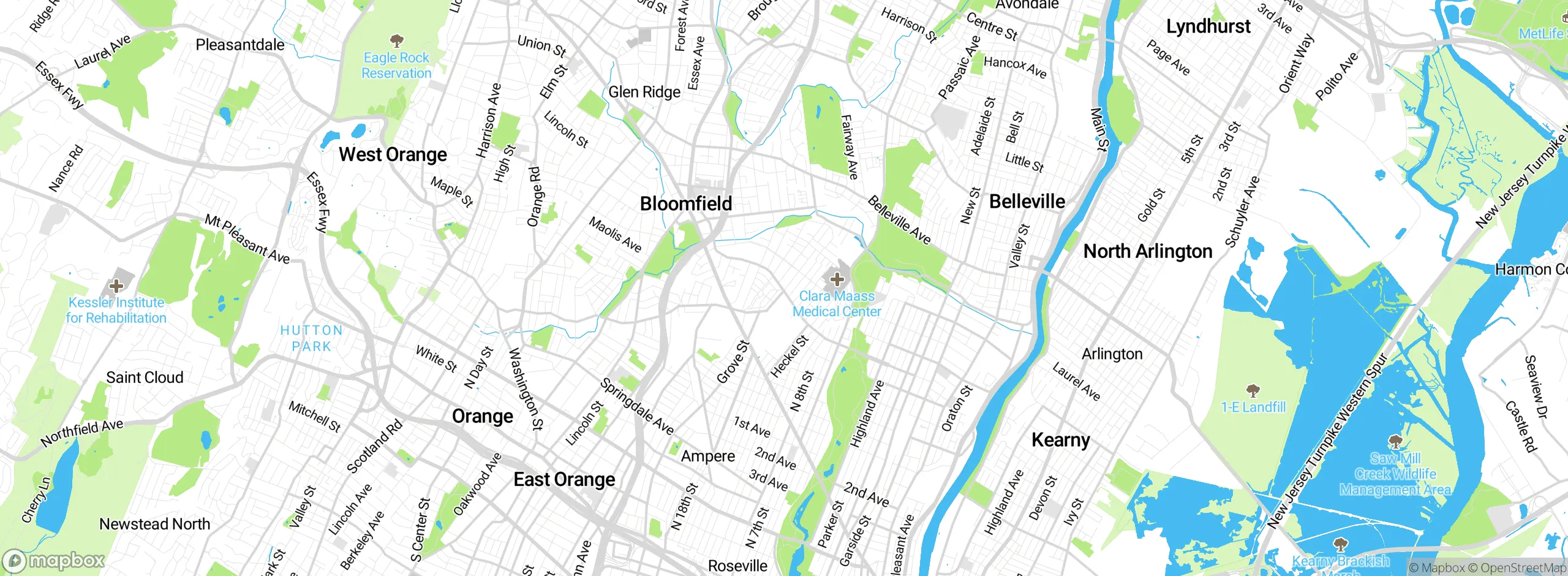 Map showing approximate location