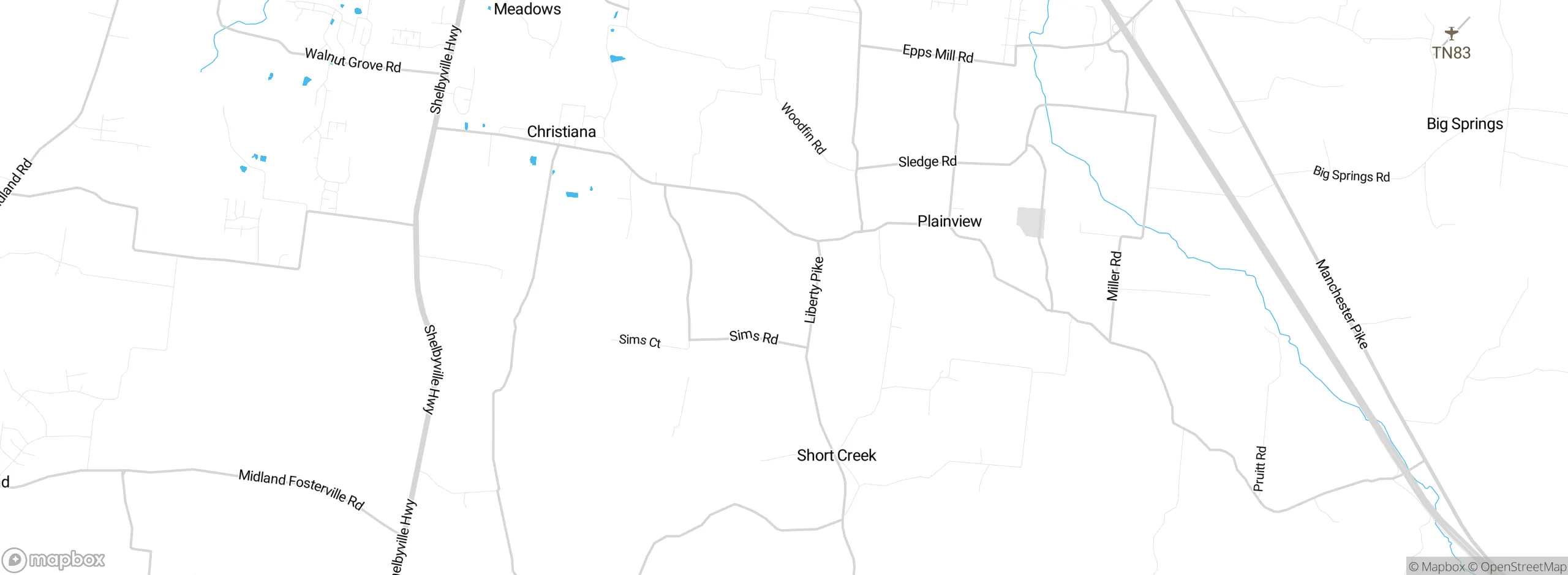 Map showing approximate location