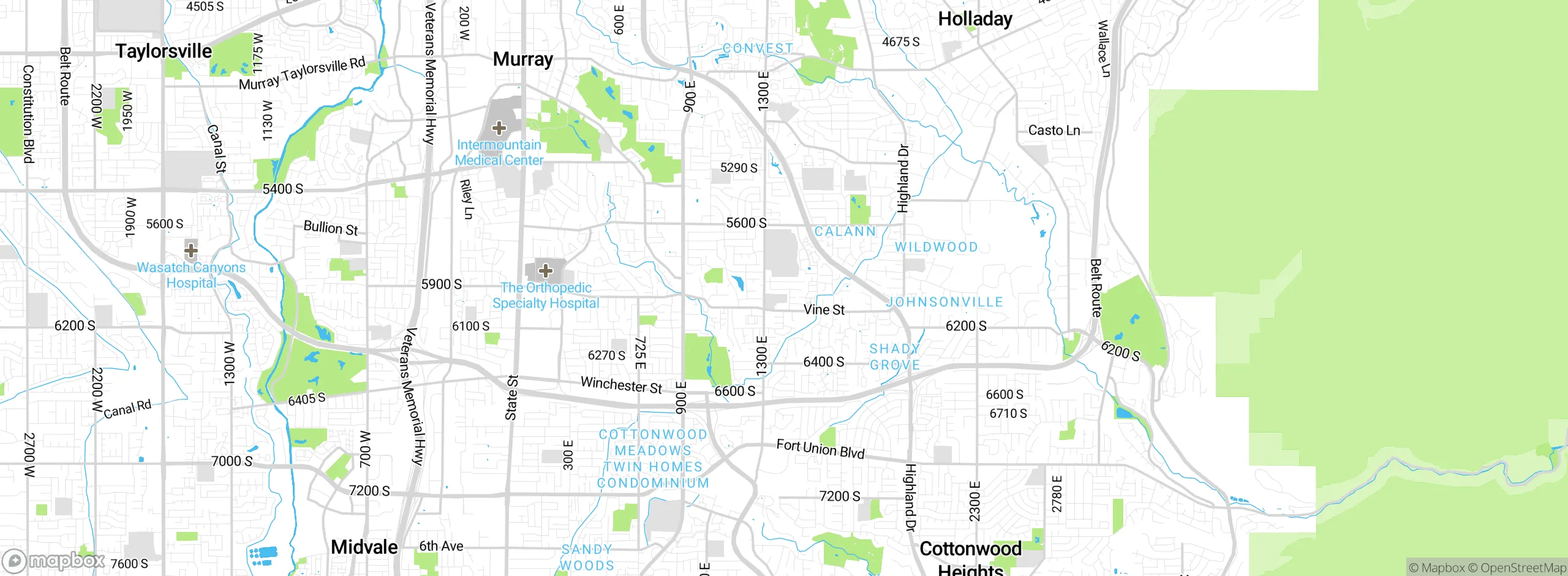 Map showing approximate location