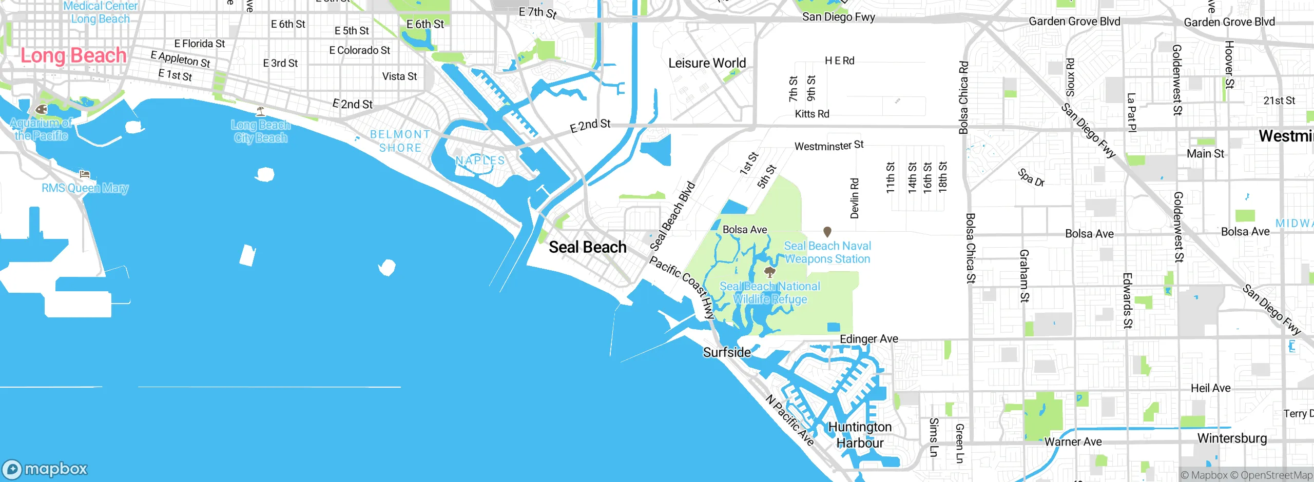 Map showing approximate location