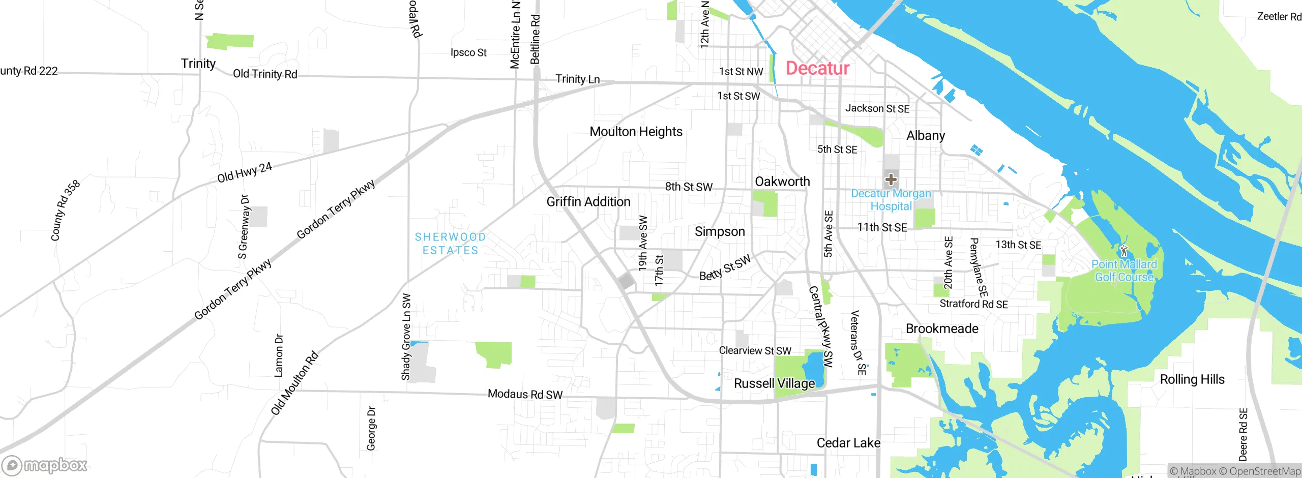 Map showing approximate location