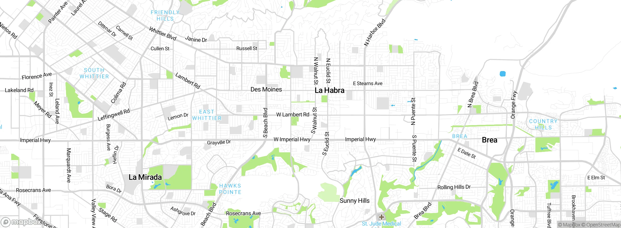 Map showing approximate location