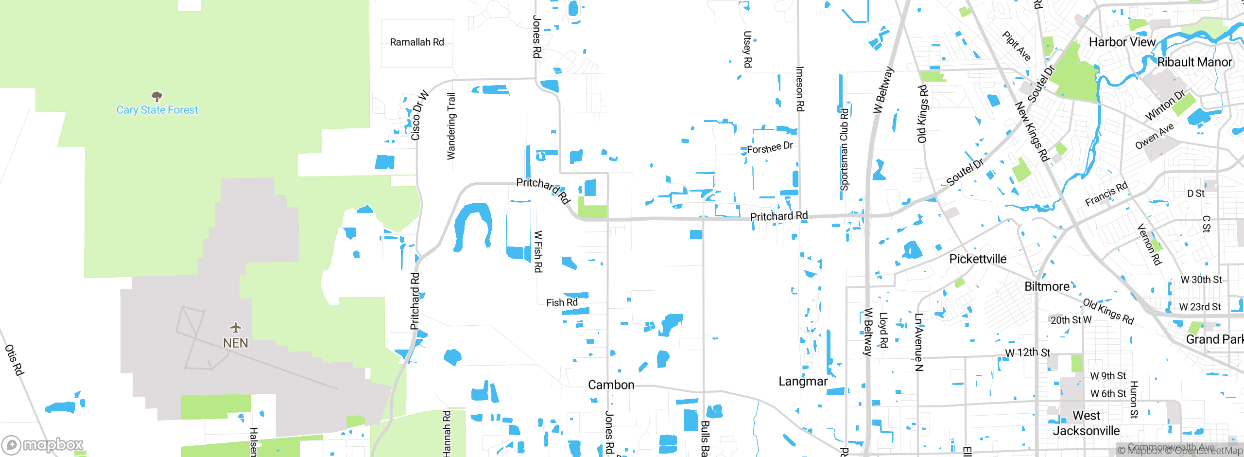 Map showing approximate location