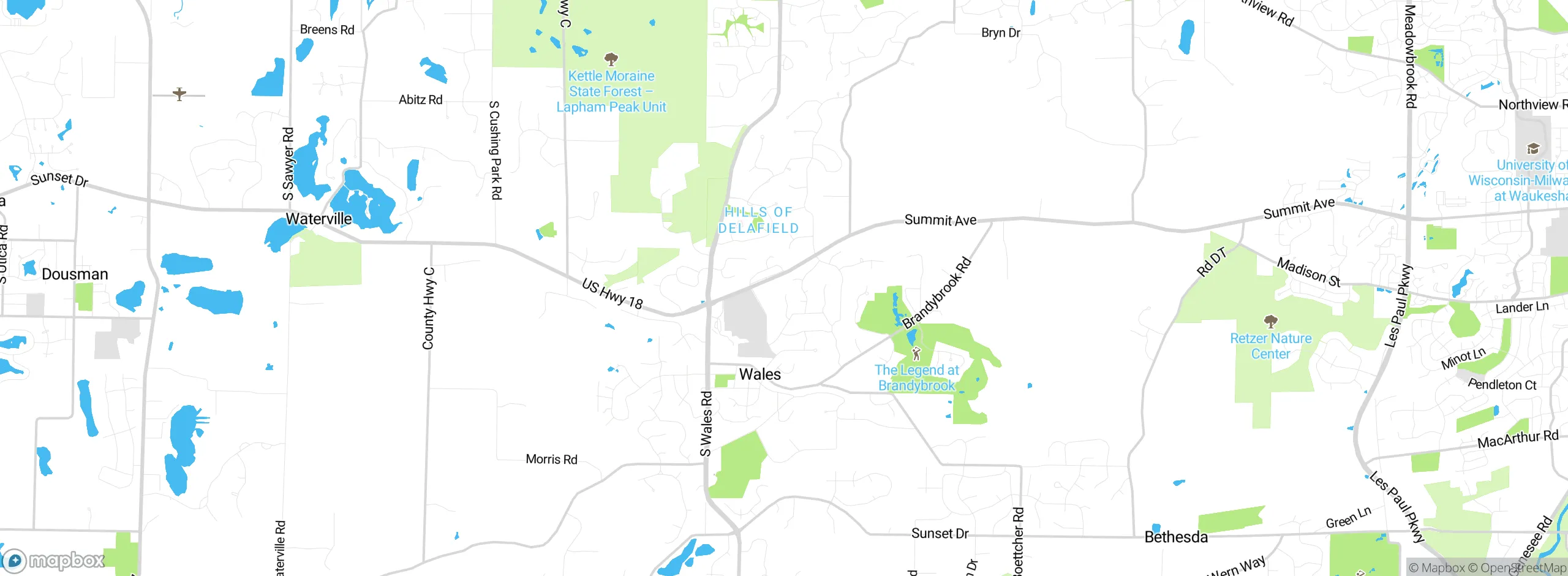 Map showing approximate location