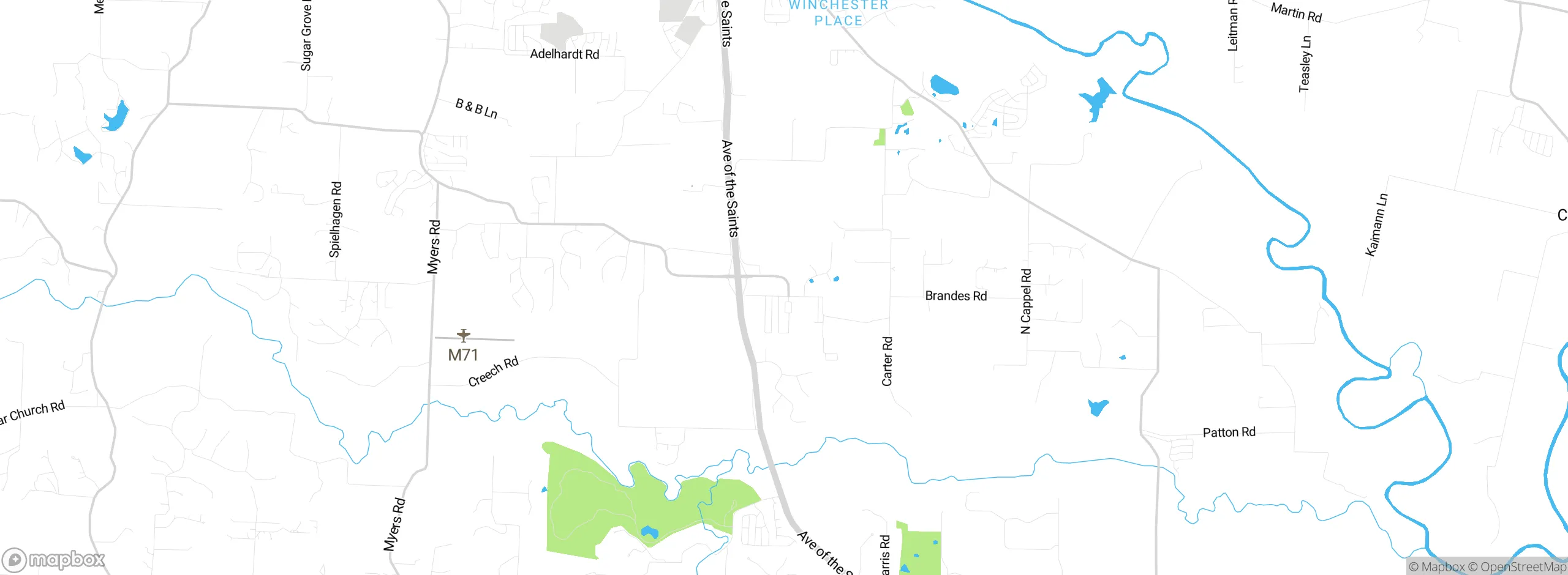Map showing approximate location