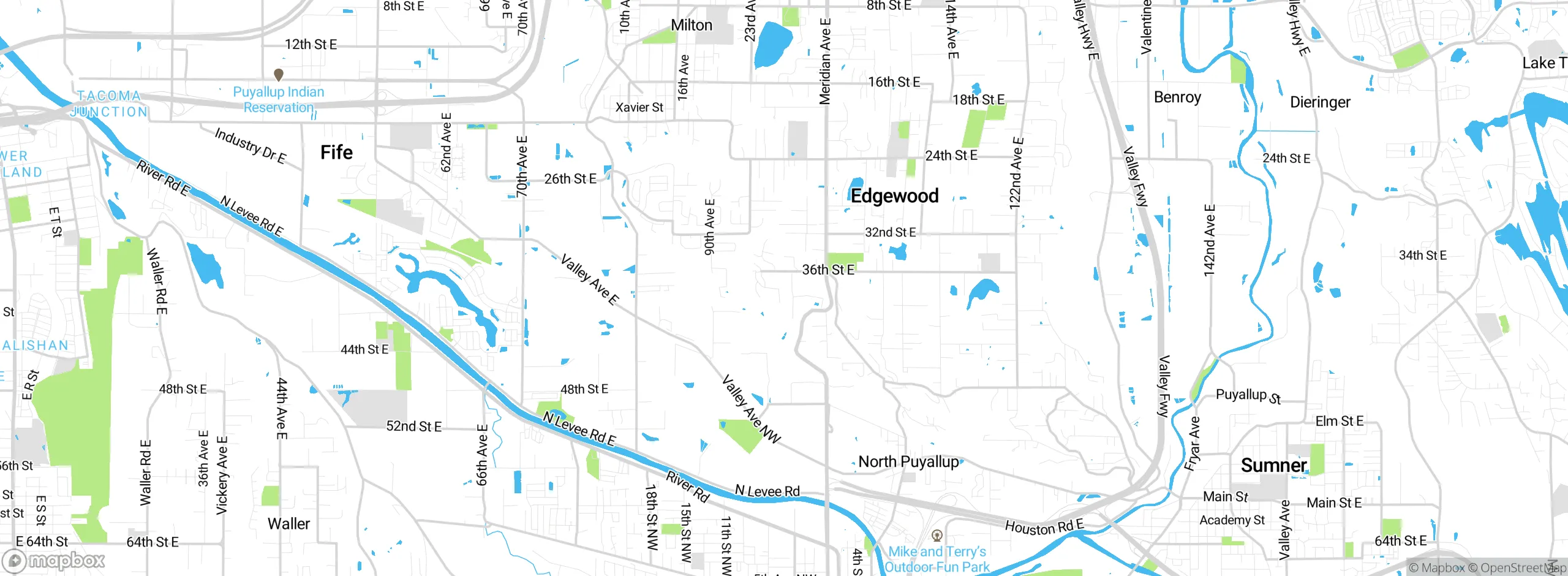 Map showing approximate location