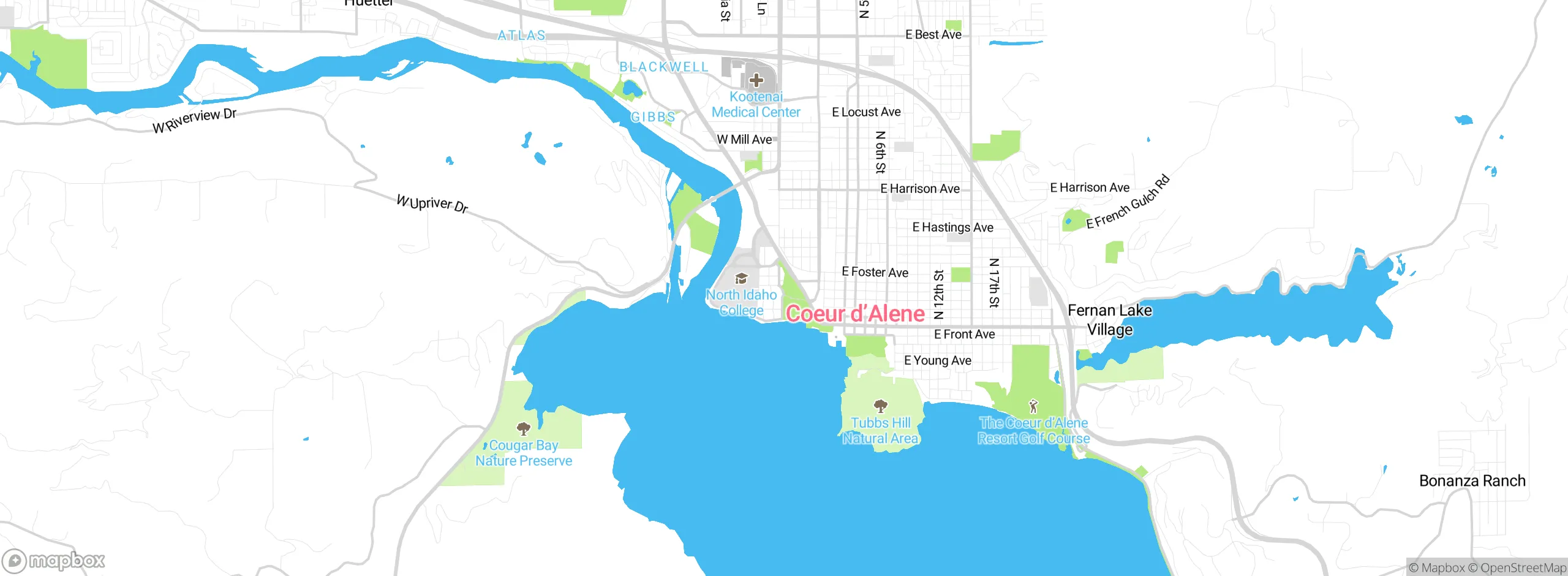 Map showing approximate location