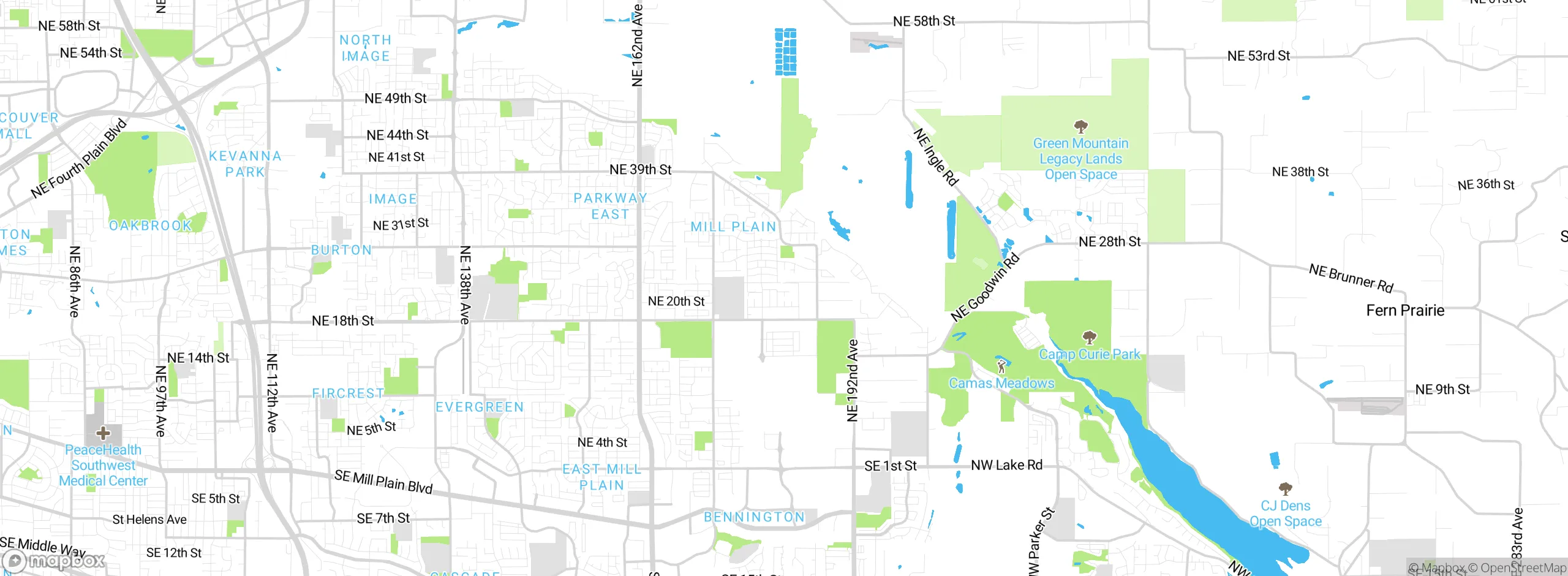 Map showing approximate location