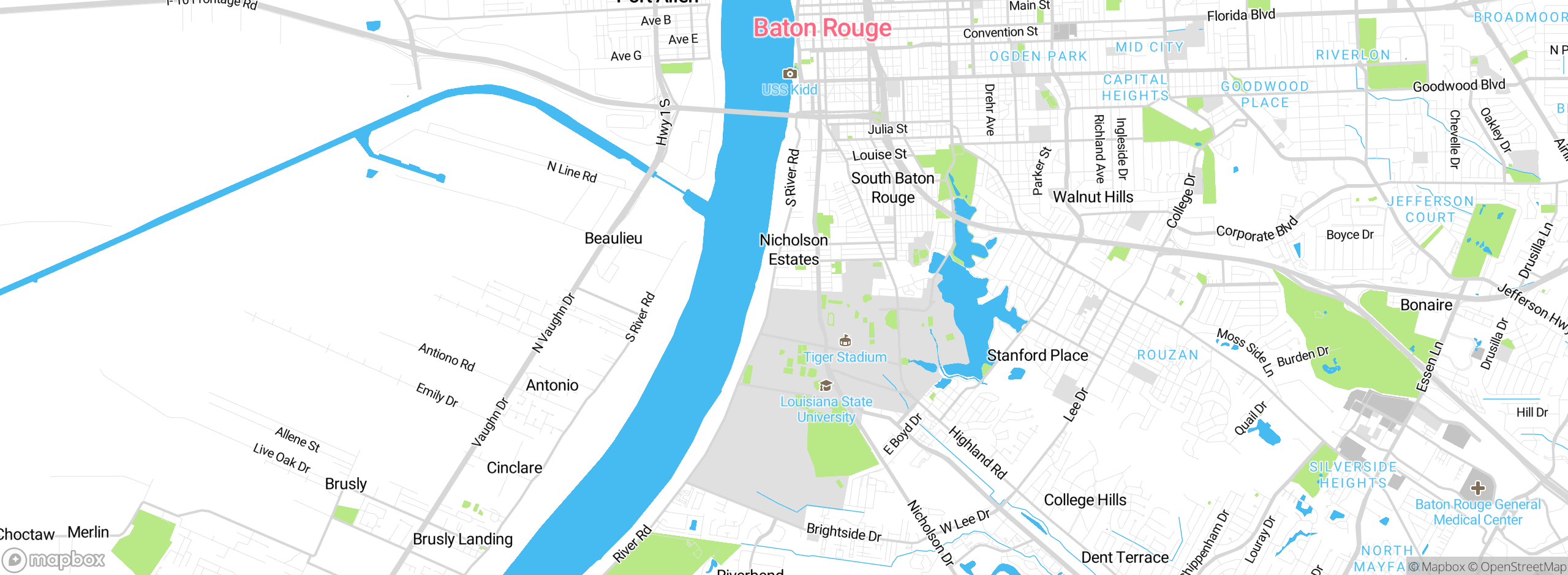 Map showing approximate location