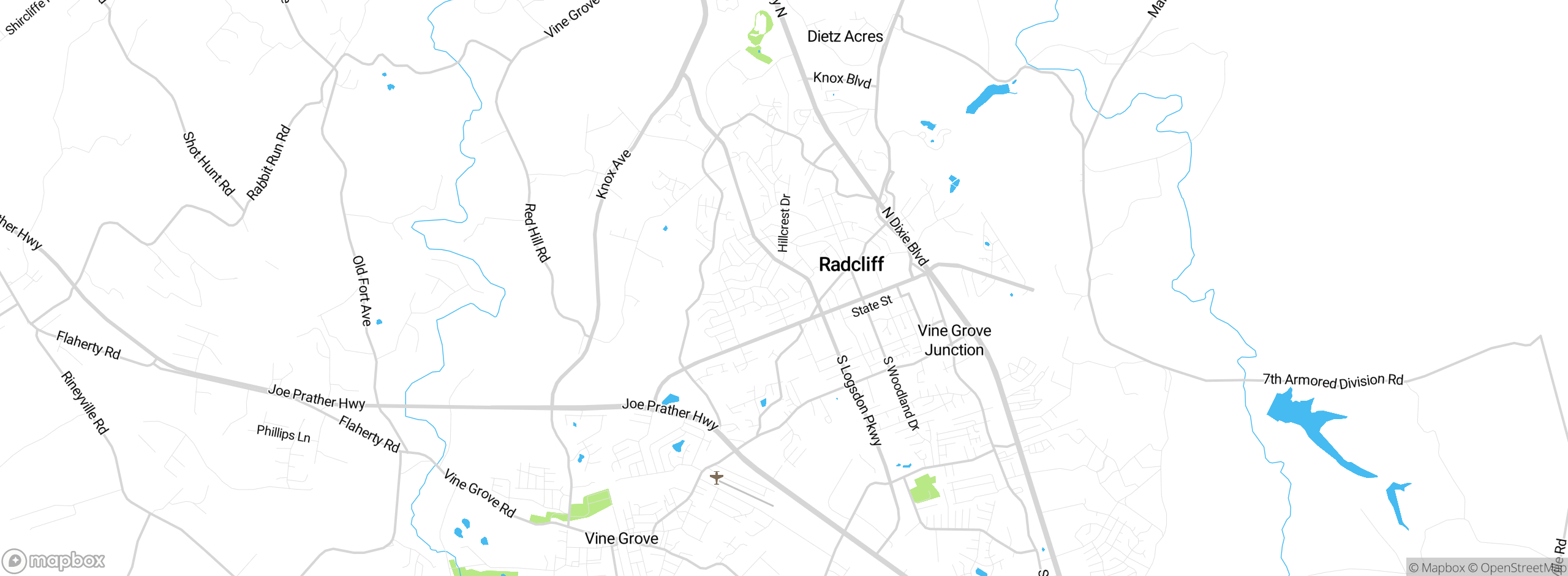 Map showing approximate location