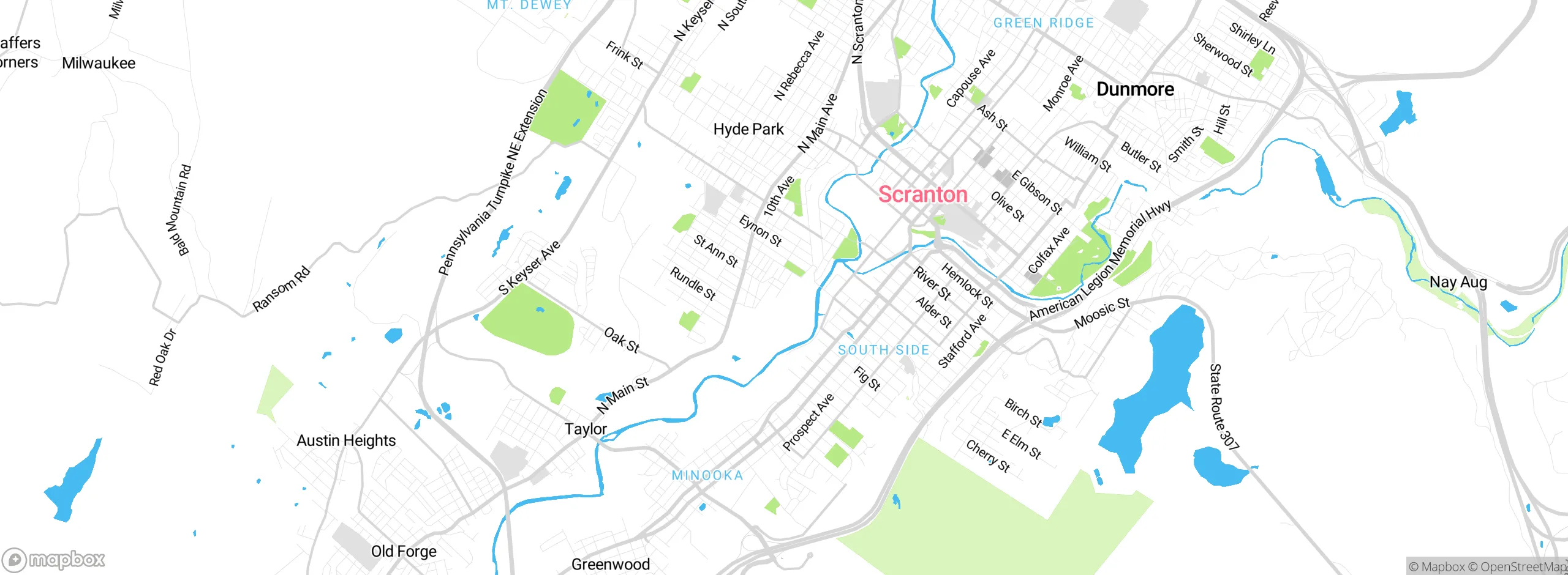 Map showing approximate location