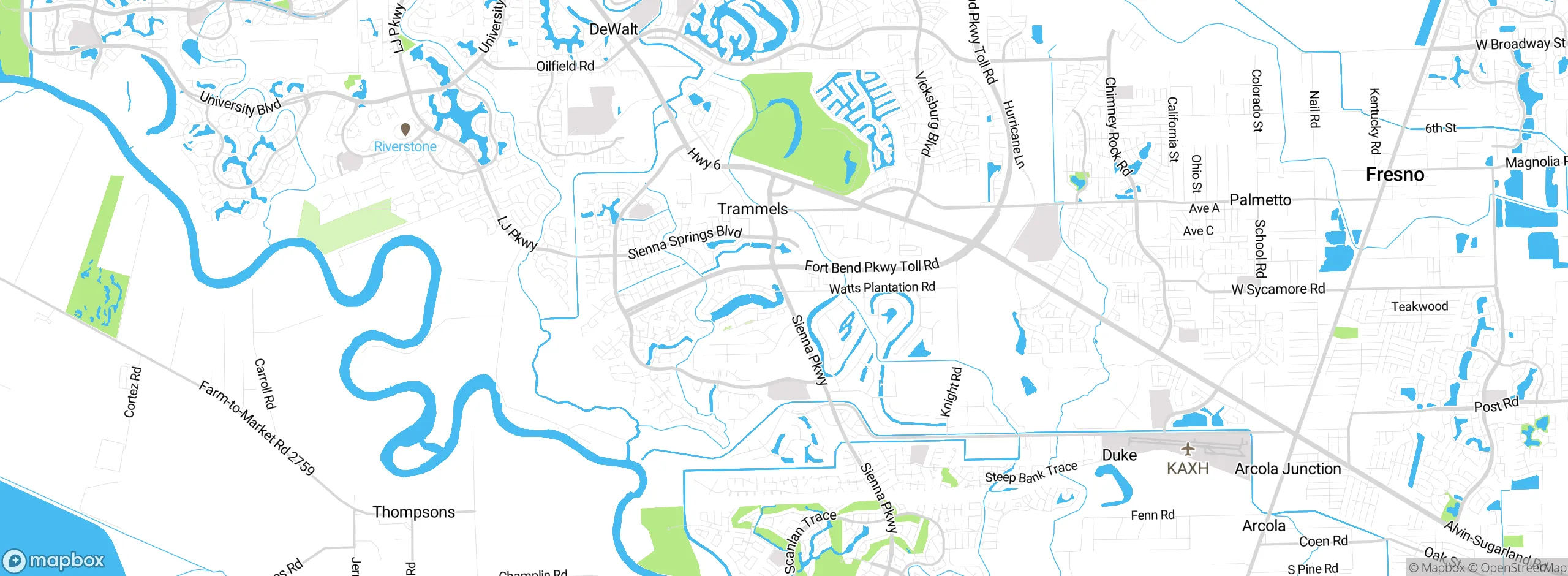 Map showing approximate location