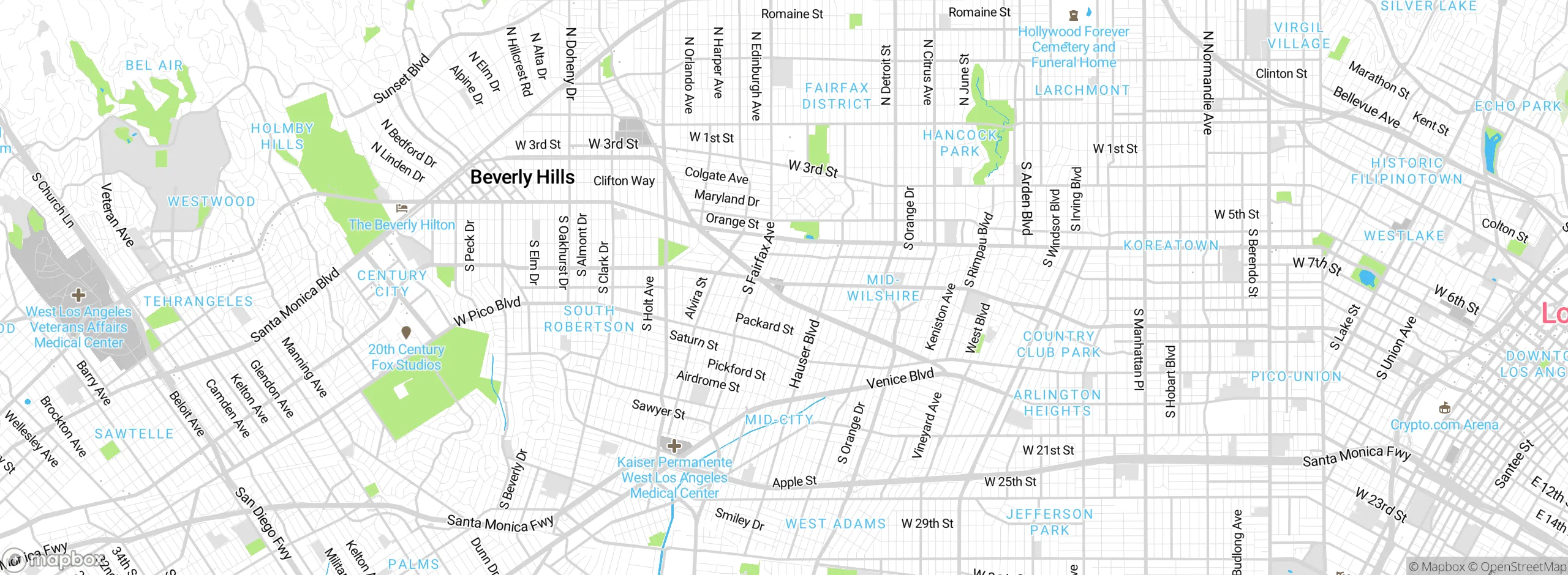 Map showing approximate location