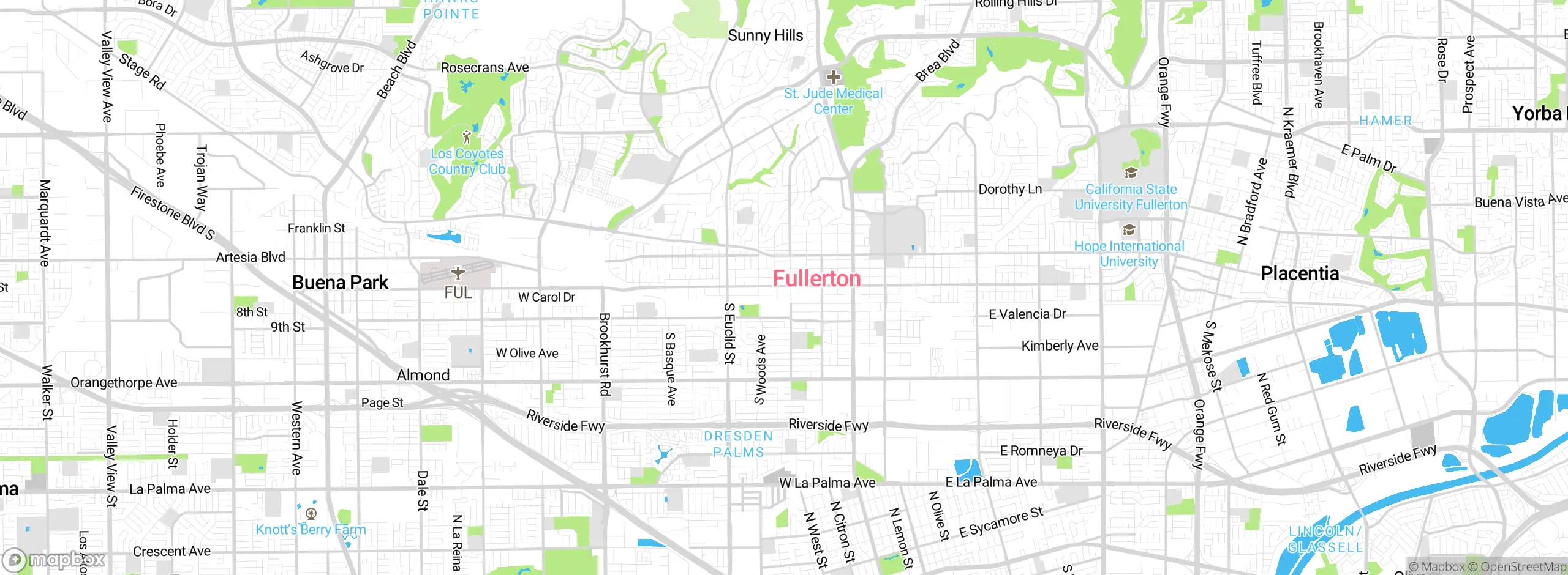 Map showing approximate location