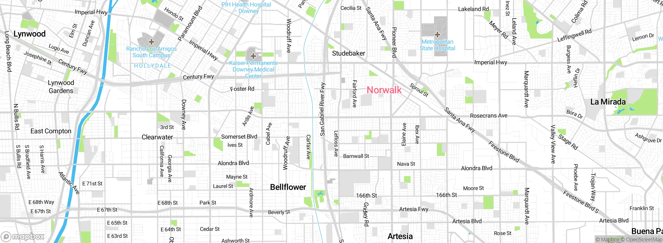 Map showing approximate location