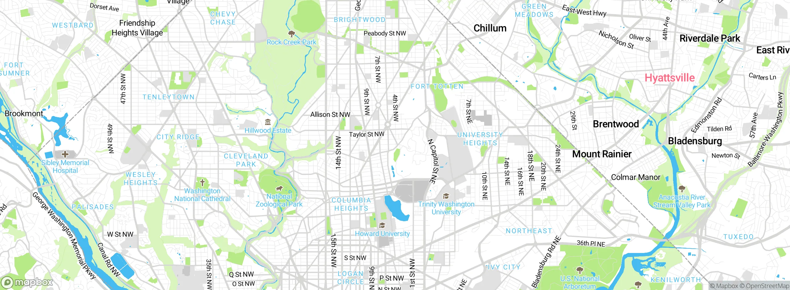Map showing approximate location