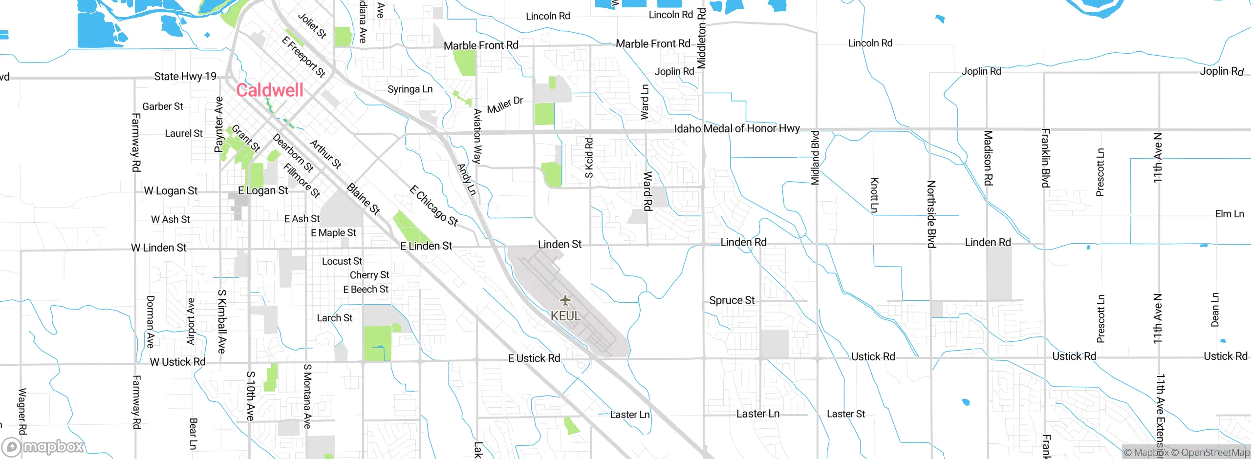 Map showing approximate location