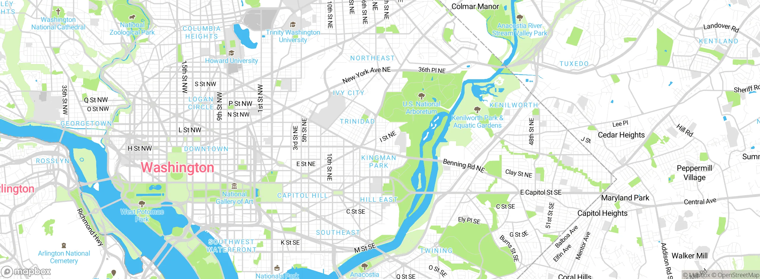 Map showing approximate location