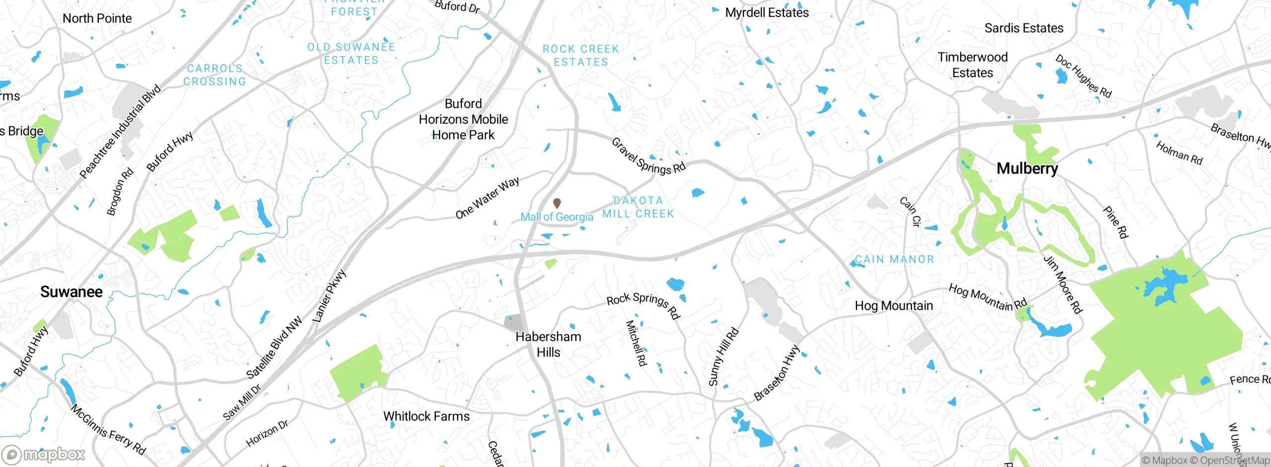 Map showing approximate location
