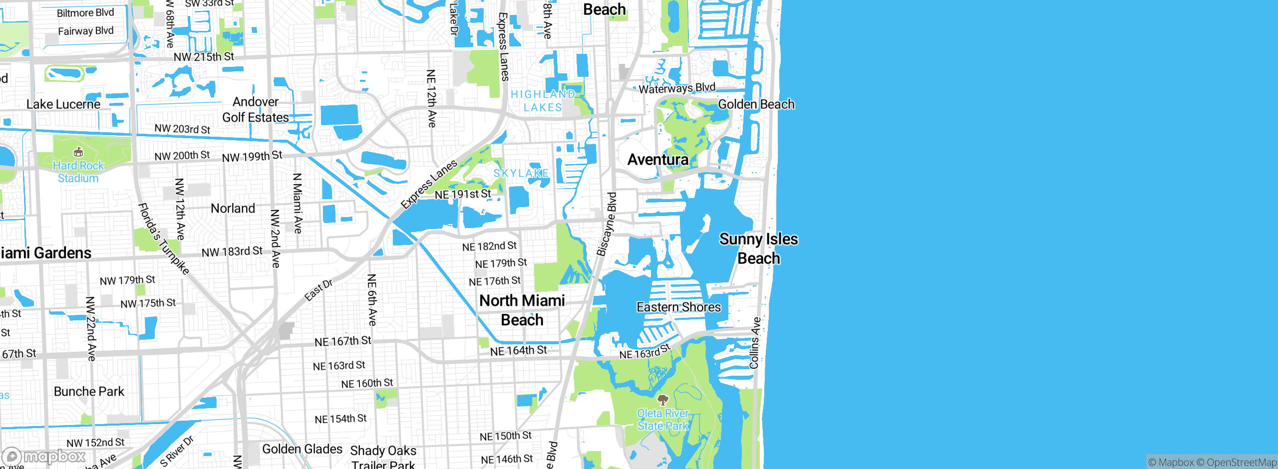 Map showing approximate location