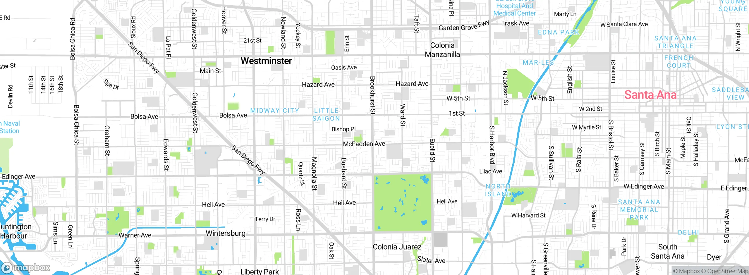 Map showing approximate location