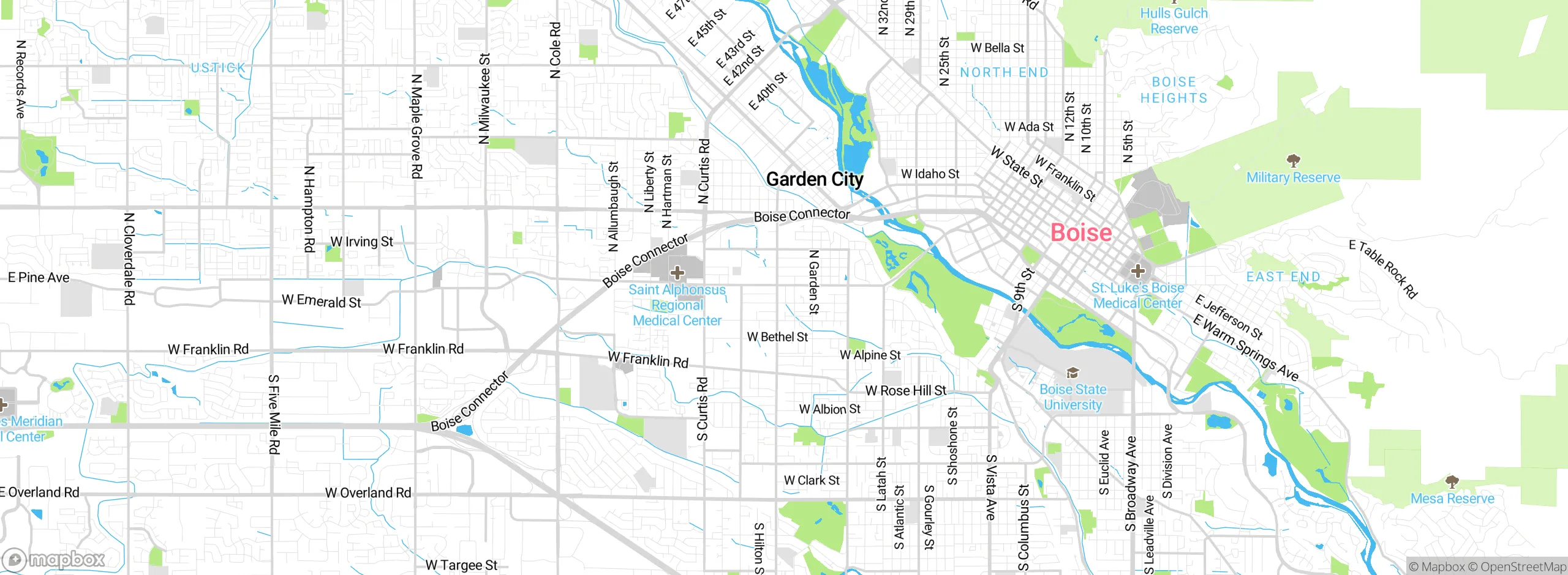 Map showing approximate location