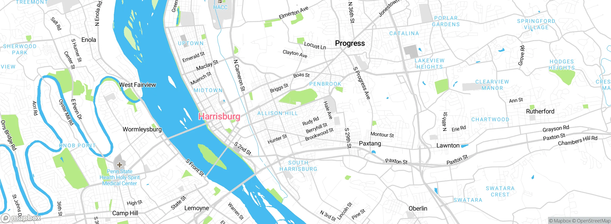 Map showing approximate location