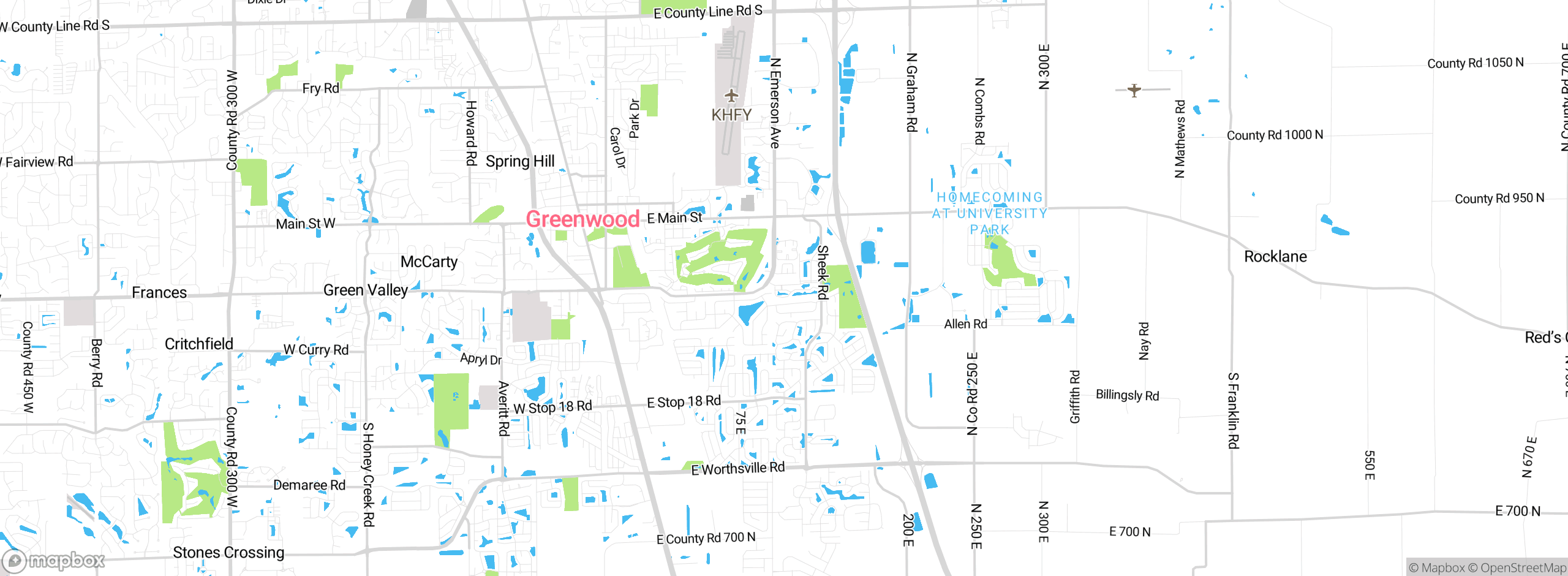 Map showing approximate location